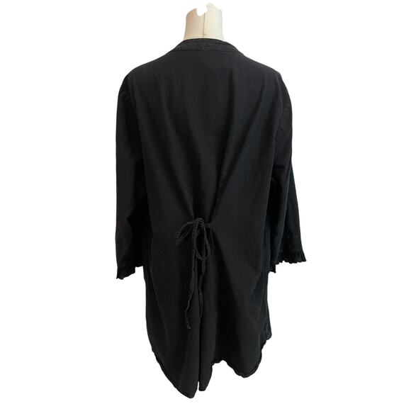 Soft Surroundings Boho Shirt Top Womens Size 2XL Beaded Peasant Lagoelook - Picture 3 of 9